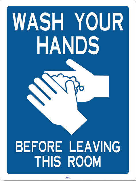 Wash Your Hands Floor Sign – Pristine Products